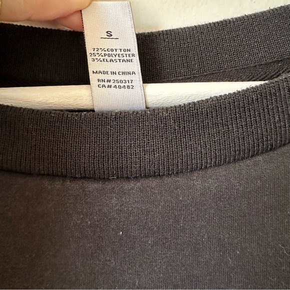 Varley Hardy Black Pullover Sweatshirt With Button Details Size S - Picture 8 of 8